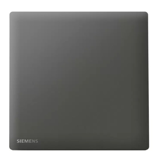 مفتاح مفرد 10 امبير 86×86 مم فضي غامق، 250 فولت | Siemens (دلتا بيليوس)
