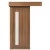 باب سحاب خشب عصري بريميوم، لون بني فاتح، مقاس 110×265 سم، سمك 6 سم، موديل GD05