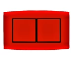 مفتاح كهرباء مزدوج 10 امبير أمنية الفنار مقاس 14×7 سم اللون احمر بحلقة سوداء