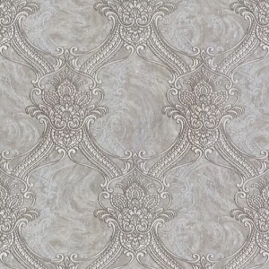ورق جدران ايطالي لون رمادي تصميم كلاسيك، مقاس 10 م×1.06 م، موديل 82708 | شركة بالبيد للديكور