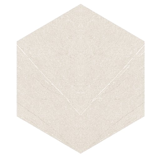 Tourmaline Hexagonal Ceramic Tile Beige 14 mm Thickness, Size 58.5 × 67.5 cm | 