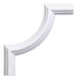 شرائح فوم PU للسقف، 4 قطع، مقاس 21×21 سم، لون ابيض | شركة زخارف