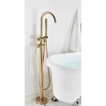 Golden Floor Bath Mixer