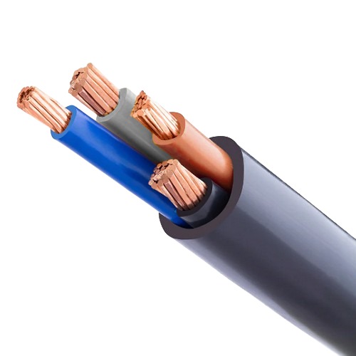 كيبل كهرباء بحرة 4×150 مم 0.6/1 كيلو فولت نحاس مجدول CU/PVC/PVC، لفة 250 متر | بحرة للكابلات