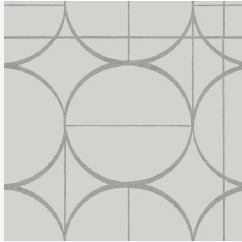 Geometric Wallpaper Gray with Silver, 10 m x 0.53 m, Maison Model | Abyat Company