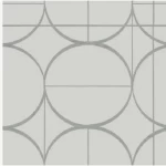 Geometric wallpaper, gray with silver color, length 10 m, width 0.53 m, model Maison