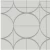 Geometric wallpaper, gray with silver color, length 10 m, width 0.53 m, model Maison