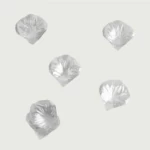 Artificial flower petals Santer, silver color, size 6x6 cm