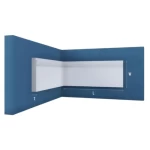 سكلة فوم حجري خارجي لون ابيض مقاس 20 سم  