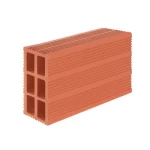 طوب احمر  مفرغ  للجدران  مصنع الصراط مقاس 40×20×10 سم وزن 5.9 كغم