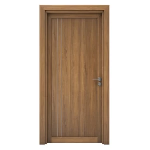 Premium Wooden Door 235x115 cm, 6 cm Thickness, Natural Brown | YT-05795412