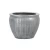 Round ceramic planter pot, gray color, size 33x42 cm