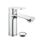 Automatic Washbasin Mixer, Short, Chrome Color