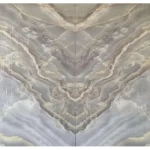 بديل رخام للجدران صيني طول 290 سم عرض 244 سم مستطيل لون رمادي بعروق بني