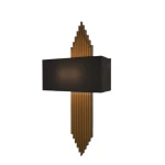 ثريا جدار مودرن لون ذهبي وأسود، الطول 95 سم، العرض 40 سم