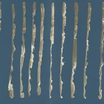 Modern wall covering dark blue, length 10m, width 0.53 m, model 73227