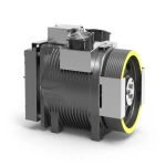 ماكينة مصعد بدون تروس، حمولة 1200 كجم، تحكم VVVF، سرعة 1m/s، قوة 9.0KW، بكرة 320×9×8 من سيكور