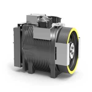ماكينة مصعد بدون تروس SG48، حمولة 1200 كجم، سرعة 1m/s، قوة 9.0KW، بكرة 320×9×8 | Sicor
