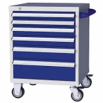 خزانة عده 6 أدراج, 28 3/4 × 28 3/4 × 46 1/2 بوصة, لون رمادي 