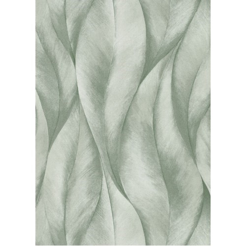 German Wavy Wallpaper 10m x 0.53m Green, Model 10148-07 | Balbaid Decor Company