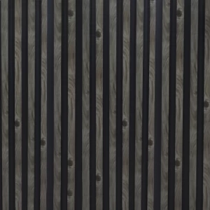 Chinese Wood Alternative for Walls 280x12 cm Gray and Black | WDGLXA015