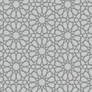 Patterned Wallpaper 15.6m x 100cm Gray Color | Luxury line