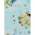 Youth and children wall decoration, multicolor, length 10 m, width 0.53 m, model 70234  