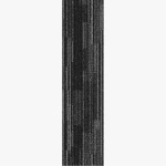 شرائح موكيت مكتبي، مقاس 100×25 سم، سمك 7 ملم، لون رمادي غامق، مع عزل PVC، موديل 2679