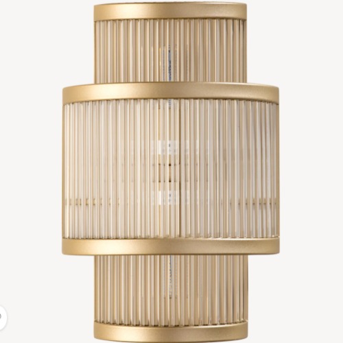 Modern Wall Light 32.5 cm Length, 19.5 cm Width, Golden | Abyat Company