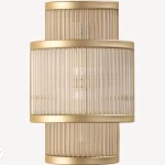 Modern Wall Light, 32.5 cm Length, 19.5 cm Width, Golden