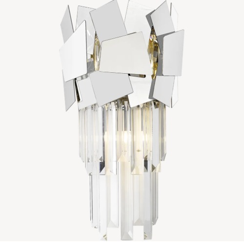 Soft Wall Light 21 cm Length, 34 cm Width, Chrome | Abyat Company