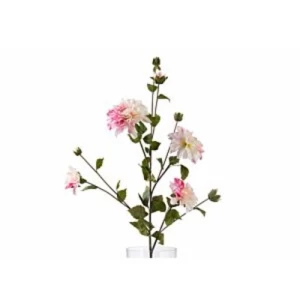 Artificial Dahlia Flower 105 cm Height Cream Color | 