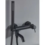 Shattaf Mixer External Establishment  ,Color Matt Black , Weight 1252 gram