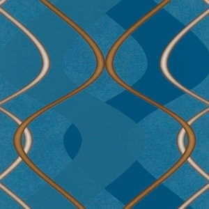 Decorative Wall Paper Venice Collection 5 m² Blue with Brown, Code 18-5770 | 