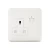 فيش مفرد 13 أمبير مع مدخل يو اس بي 2.1 امبير، لون ابيض، 7×7 سم | سبكترا