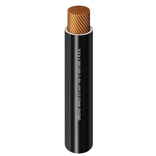 Copper Flexible Wire 16mm 600/1000V PVC Insulated Black | Al Fanar
