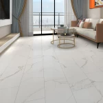 SPC Wooden Vinyl Tiles, Waterproof, Thickness 4 mm. white Color, Model  83015