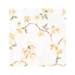 American floral wallpaper, size 10 m x 0.53 m, light beige color, model FF50003  