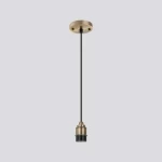Decorative Light with Single Bulb, Copper Color, Size 48 × 86 mm, Cord Length 1500 mm