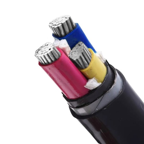 كابل كهرباء ثلاث خطوط 240 مم2 0.6/1 ك.ف مسلح المنيوم مجدول AL/XLPE/STA/PVC، 500 متر | بحرة للكابلات