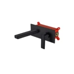 Washbasin Faucet Hidden, Square Black