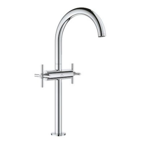 Grohe Basin Mixer 1/2 Inch Chrome with Cross Handles, Atrio Collection
