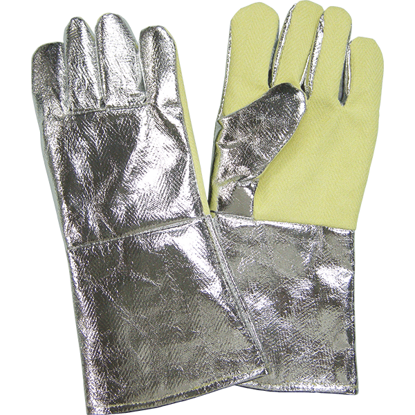 Safety Gloves Heat Resistant up to 400°C Aluminum Foil | Advanced Castle