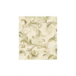 Floral wallpaper beige color, size 10mx0.53m, model aq50104