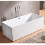 Acrylic Rectangular Shape Bathtub Length 170 cm, Width 80 cm