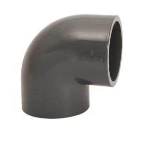 كوع بلاستيك جدول 80 زاوية 90° 2 ½ إنش رمادي | Aplaco الشركة العربية لصناعة البلاستيك (ابلكو)