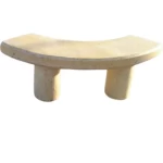 Concrete Chairs Reinforced Marble Shiny  Length 185 cm Width 43 cm Height  50 cm Color Beige