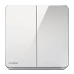 مفتاح مزدوج دركسيون 16 امبير، ابيض، 86×86 مم، 250 فولت، ماركة سيمنز (دلتا أرينا)