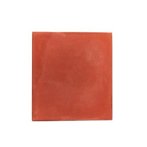 Cement Tiles Plain Without Chamfer 40x40x4 cm Red Color | Al Wasad Industrial