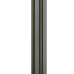 Wood alternative to the facades, 12 x 290 cm rectangular, gray, with black and gold dividers